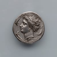 Decadrachm with an Image of the Nymph Arethusa | Louvre Abu Dhabi